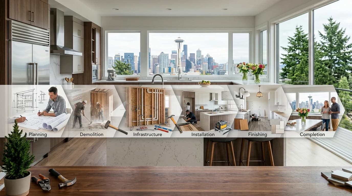 Kitchen Remodel Timeline in Seattle: What to Expect From Start to Finish