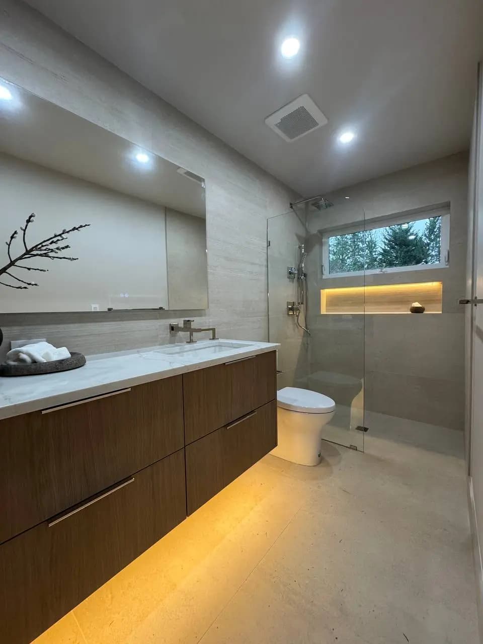 High-end bathroom remodel — After 1