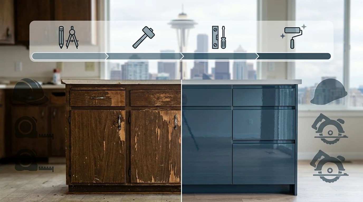 How Long Does Cabinet Refacing Take in Seattle? A Complete Timeline Guide