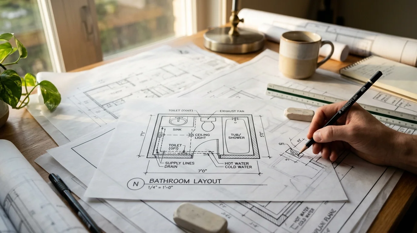 Detailed architectural plans prepared for Bellevue permit submission